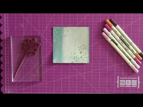 Learn how to stamp using acrylic paint