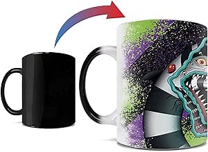 Morphing Mugs Beetlejuice – Sandworm – One 11 oz Color Changing Ceramic Mug – Image Revealed When HOT Liquid Is Added!