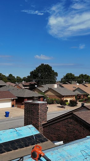 New roof, new view. 🚁 Here’s a bird’s-eye look at our team installing another roof the right way — the OKC Roofers way. 🏠 #roofing #roofingexperts #roofingcontractor #roofinglife #RoofingCompany #oklahoma | OKC Roofers