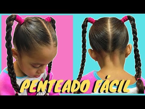 PENTEADO FÁCIL E RÁPIDO: COMO FAZER UM PENTEADO INFANTIL SIMPLES COM TRANÇAS | MARIA CHIQUINHA