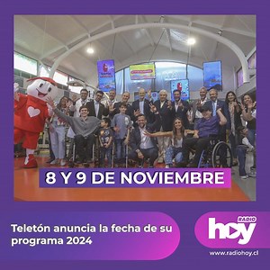 Teletón y Anatel anunciaron este martes que el programa televisivo que cerrará su campaña de recaudación 2024, la número 35 de su historia de 46 años, se realizará los días 8 y 9 de noviembre próximo. El anuncio de la fecha del programa televisivo que cerrará la campaña de este año, se realizó este martes en el Instituto Teletón de Santiago, escenario elegido para representar el trabajo que la institución puede realizar, desde Arica a Coyhaique, gracias al generoso aporte de un país movilizado e