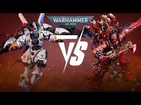World Eaters Vs T'au Empire: 2000pts Warhammer 40K Battle Report