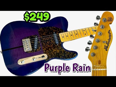 This Chill Cat Copy Of Princes Purple Rain Guitar Just Misses Being An Exact Copy!!