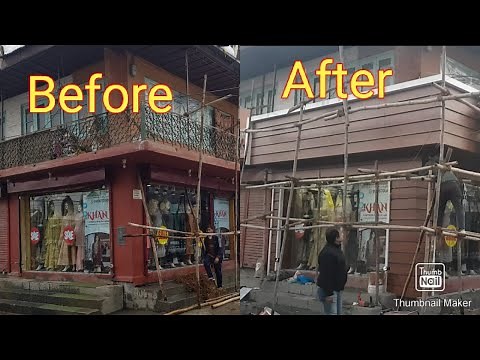 Aluminium(ACP) Cladding of a Shop from beginning to End.