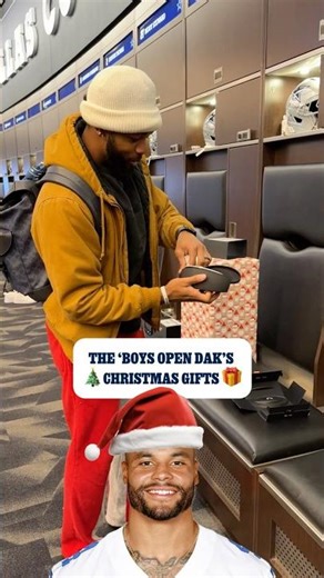 Dak’s gift to the ‘Boys 🎁 | ​⁠#DallasCowboys #NFL #DakPrescott #MerryChristmas #Gift
