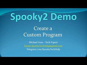 Demonstration - Spooky2 Create a Custom Program