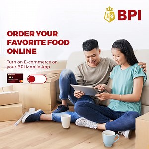 With your BPI Debit Mastercard®, paying for your food delivery is quick and easy. Just turn on your E-Commerce access via Card Control in the BPI mobile app or BPI Online. Visit bit.ly/debitcardcontrol to learn how. #BPI #ReadyTodayReadyTomorrow Regulated by the Bangko Sentral ng Pilipinas | BPI