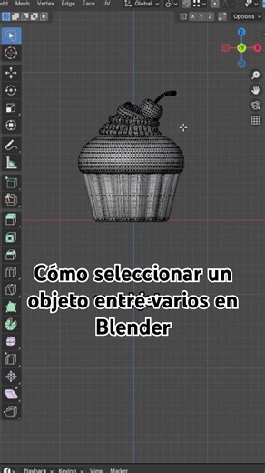 Cómo seleccionar un objeto entre varios | #blender #3d #tutorial