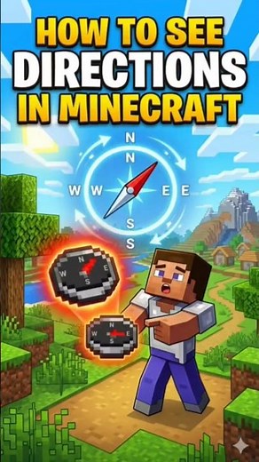 seeing Directions in Minecraft Don't Miss the end😱 #minecraft #shortvideo #shorts #gaming #viral