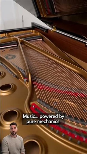 The hidden mechanics of a piano 🤯 #shorts #Piano #Engineering