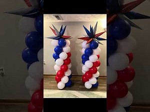Easy 3 color DIY Balloon Column!!