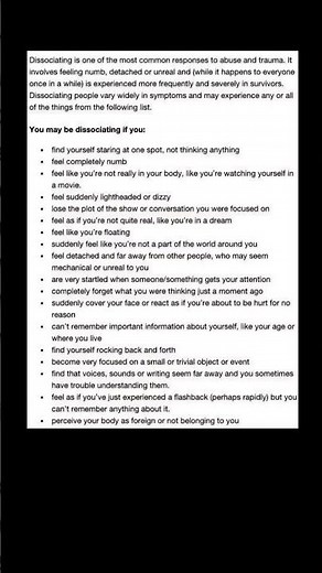 understanding dissociation and trauma | Subscribe for more #motivation 😊👍