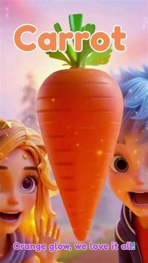 Carrot Song for Kids 🥕 | Learn Vegetables & Healthy Eating | Crunch Crunch Fun!