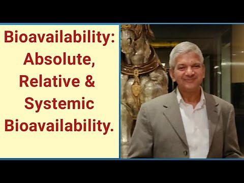 Bioavailability, Absolute & Relative Bioavailability. Systemic Availability of drug, Pharmacology.