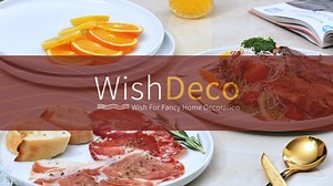 WishDeco White Dinner Plates Set of 4, Ceramic Dining Plates 10.5 inch, Large Salad Plate, Porcelain Kitchen Plate for Pizza, Steak, Microwave and Dishwasher Safe