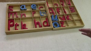 Montessori Large Movable alphabets First presentation