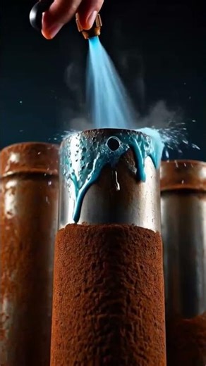 Watch Rust Disappear Instantly – Satisfying Spray Cleaning! #RustRemoval #Satisfying #SprayCleaning