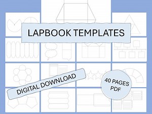 Lapbook PDF Vorlage (40 Bastel-Elemente zum Ausdrucken) - Etsy.de