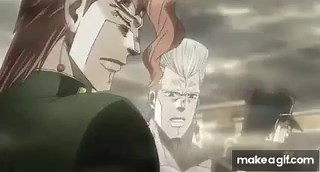 Joseph Joestar everyone get in the car full scene dub on Make a GIF