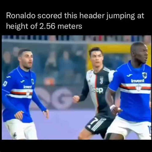 Ronaldo's 2.56m Header