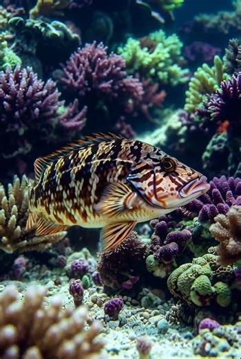Fish changing colors to hide in reef #nature #fish #reef