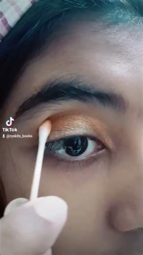 🧡 + 💛 Eye makeup tutorial #eyes #eyemakeup #eyeshadow #eid