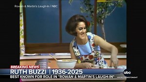 5.5M views · 198K reactions | Comedian Ruth Buzzi has died at age 88 after complications from Alzheimer's. Best known for her role as Gladys Ormphby in the classic variety show "Laugh-In," Buzzi also appeared in Dean Martin's popular celebrity roasts. Whit Johnson reports. https://abcnews.link/yoGoP8Z | ABC World News Tonight with David Muir | Facebook