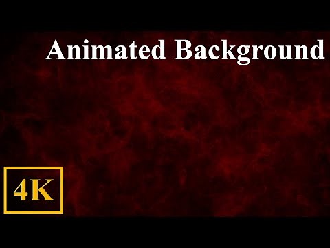 4K Video (1 hour) red smoke on black background – animated