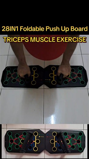 TRICEPS MUSCLE EXERCISE 28IN1 Foldable Push Up Board Gym Body Building Fitness Exercise Tool Home Body Building Equipment Chest Muscle Pumping Sit Up Shoulder All In One Athlete Workout Pull Push Up Sports Colours Colour Multifunction 👉 https://vt.tiktok.com/ZSyTgL1Lf/ #sahabatbosskay #alvinwong666 #familikakrodz 1. #FitnessEquipment 2. #HomeWorkout 3. #PushUpBoard 4. #BodyBuilding 5. #ChestWorkout 6. #AthleteLife 7. #MultifunctionalFitness 8. #StrengthTraining 9. #WorkoutAtHome 10. #FitFam Say