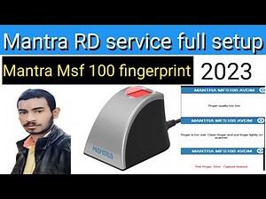 Mantra Mfs 100 Rd Service Installation Process 2023/ ow to install Mantra device