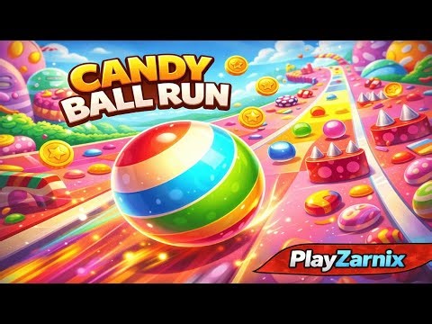 Candy Ball Run Gameplay | Colorful Ball Running Fun | PlayZarnix