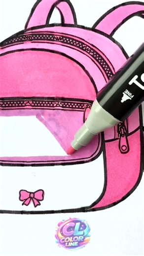 This Pink Backpack Is Too Cute 😍🎀 | Colo Coloring Magic #satisfying