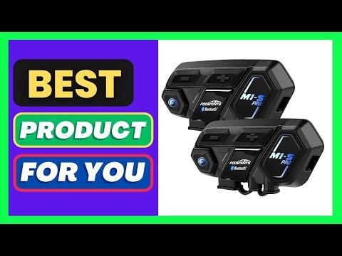 Fodsports Motorcycle Bluetooth Intercom with Music Sharing, M1S Pro