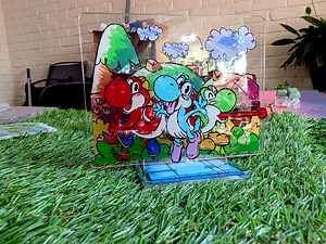 Yoshi Island 4.5" Acrylic Standee! | Nintendo Gaming | Gamer Accessory Charm | Room Display - Etsy