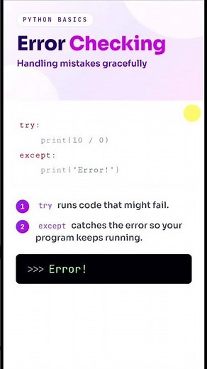 Master Python Errors with Try & Except! #python #ai