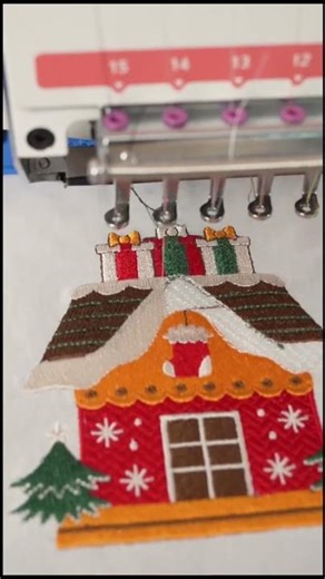 Embroidery on fabric with a sewing machine#machine#embroidery #sewingtips#worldtailor#sewingtutorial