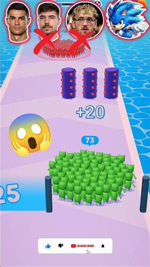 Count Master Gameplay –😱😱 Sonic vs World Famous😱😱 #gaming #shorts #youtubeshorts #trendinggame