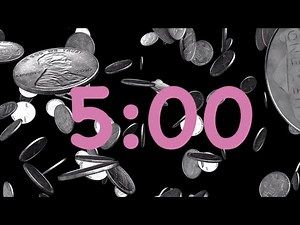 5 Minute Money and Coins Timer with Music | Soothing Lovers