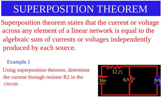Superposition Theorem - Part 1 - Education - Nairaland