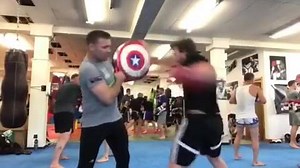 37K views · 882 reactions | Lucky he had Captain Americas shield. StrikingBoss | Boxing Daily | Facebook