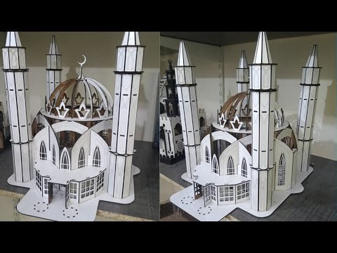 How To Make Wooden Mosque Model | Best Craft Idea