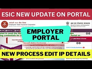 ESIC New Process Of Edit IP Details | ESI New Update Of Edit Insured Person Details ‪@righttoknoww‬