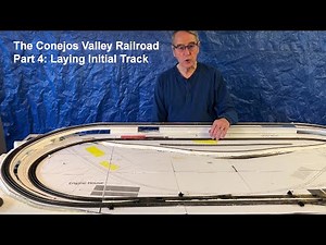 The Conejos Valley Railroad, Part 4. Initial Laying of Track for a Small (36"x80") N-Scale Layout,