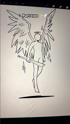 How to draw angel 👼