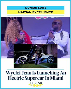 #HaitianExcellence 🇭🇹 Wyclef Jean wrote a song about a "Fast Car" and now he's making one. The Haitian-American artist has joined the team at startup Apex Motors, which has designed an electric coupe with supercar performance called the AP0. The butterfly-door two-seater was first unveiled as a concept in 2020 and features lightweight carbon fiber construction. It weighs around 2,600 pounds, just a little more than a Mazda MX-5 Miata despite having a 1,200-pound 90-kilowatt-hour battery that s