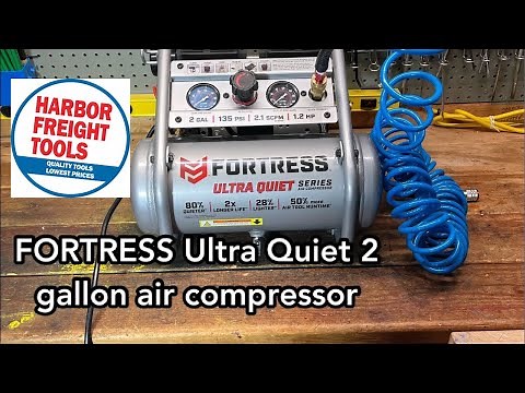 FORTRESS Ultra Quiet 2 gallon air compressor - review