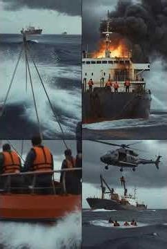 Rescuers spot the survivors easily #ocean #ship #military #navy #automobile