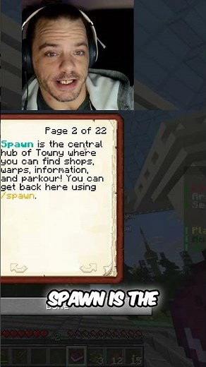 Minecraft SMP Earth: Towny Guide for Beginners! Let's Explore! #shorts