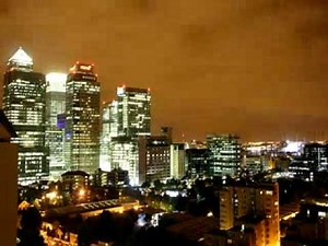 London skyline time-lapse