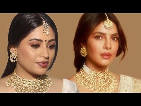 Priyanka Chopra Indian makeup tutorial step by step Using One Brand Character Cosmetics Makeup
